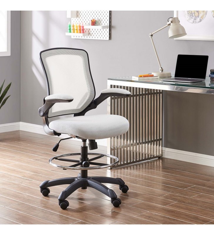 Veer Drafting Chair in Gray - Lexmod