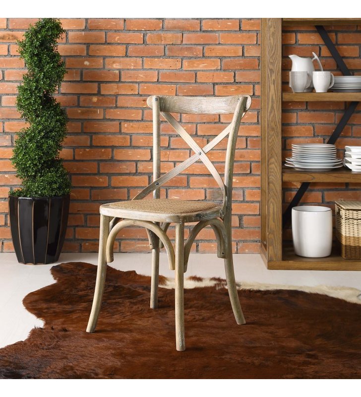 Gear Dining Side Chair in Gray - Lexmod