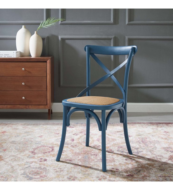 Gear Dining Side Chair in Harbor - Lexmod