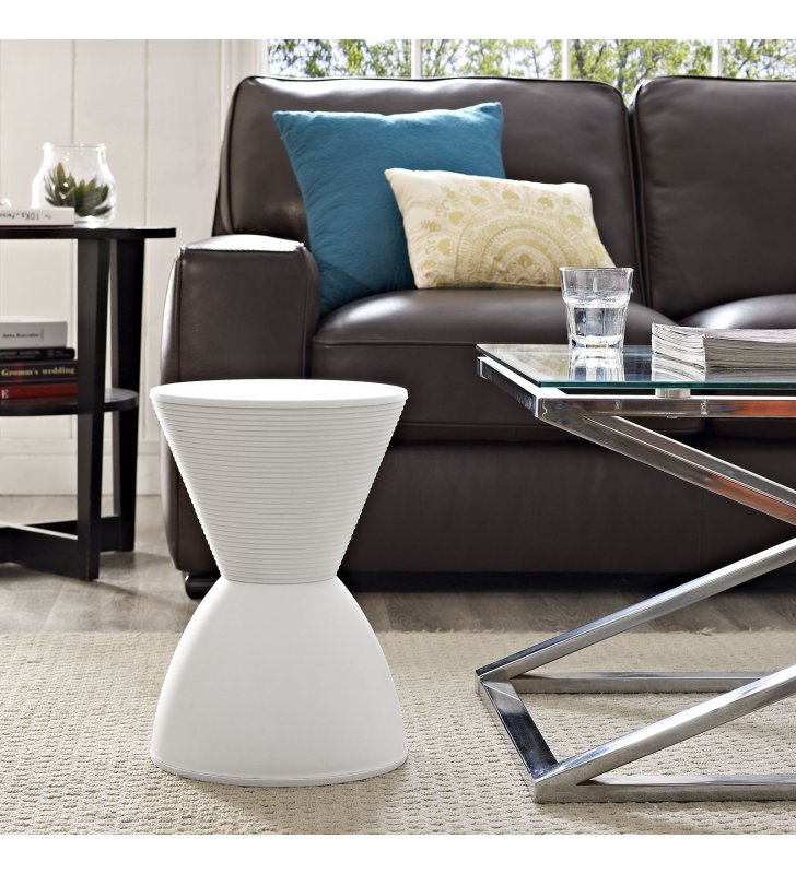 Haste Stool in White - Lexmod
