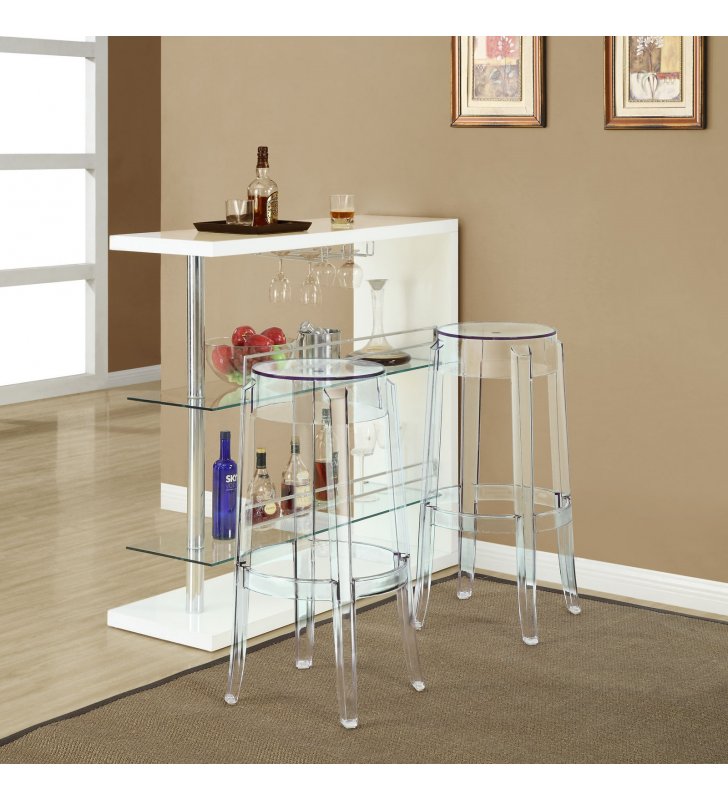 Casper Bar Stool in Clear - Lexmod