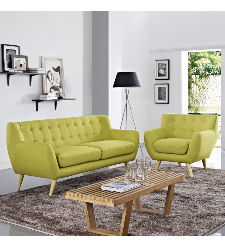 Remark 2 Piece Living Room Set in Wheat - Lexmod