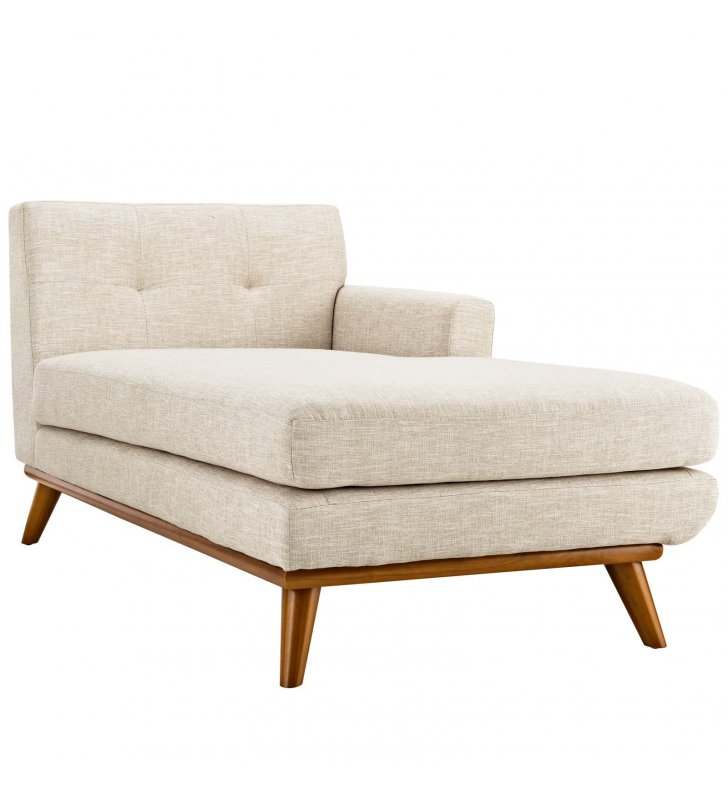 Engage Right-Facing Chaise in Beige - Lexmod