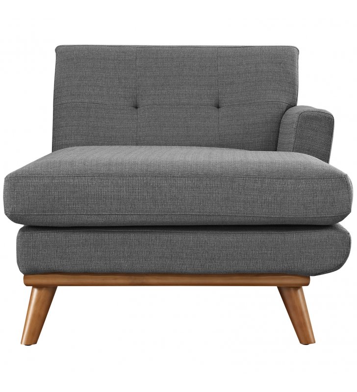 Engage Right-Facing Chaise in Gray - Lexmod