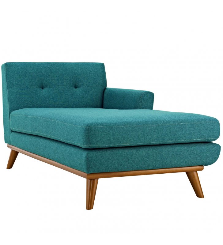 Engage Right-Facing Chaise in Teal - Lexmod