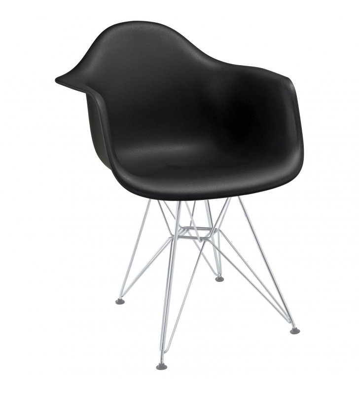 Paris Dining Armchair in Black - Lexmod