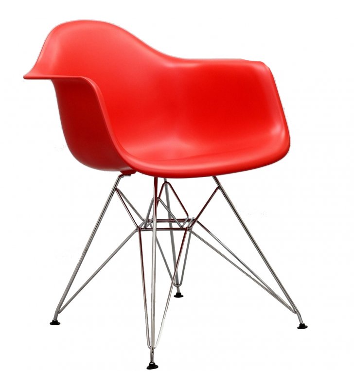 Paris Dining Armchair in Red - Lexmod
