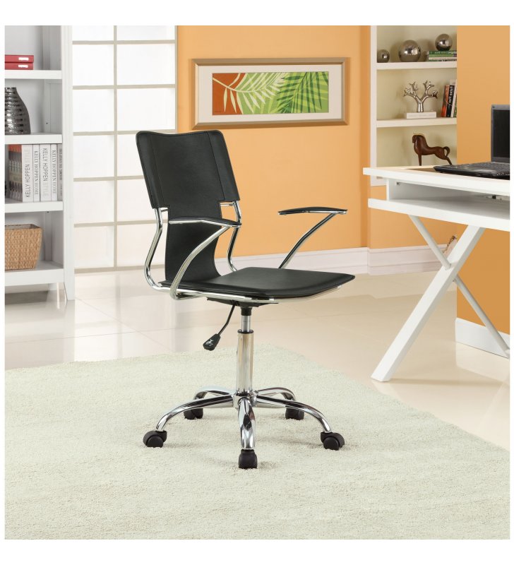 Studio Office Chair in Black - Lexmod