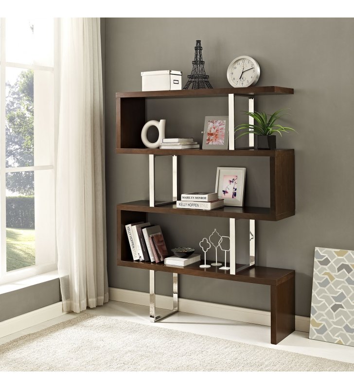 Meander Stand in Walnut - Lexmod