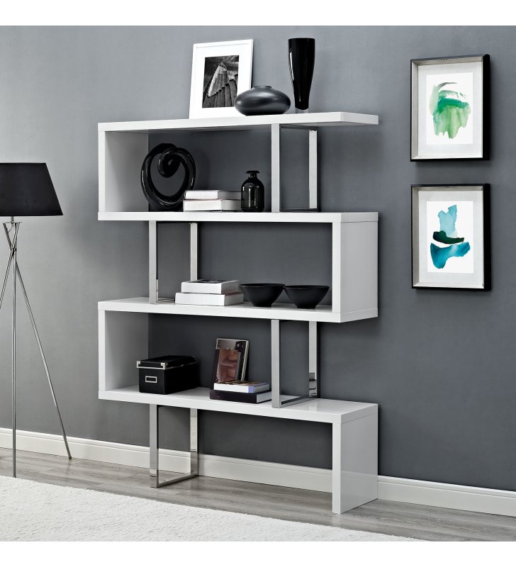 Meander Stand in White - Lexmod