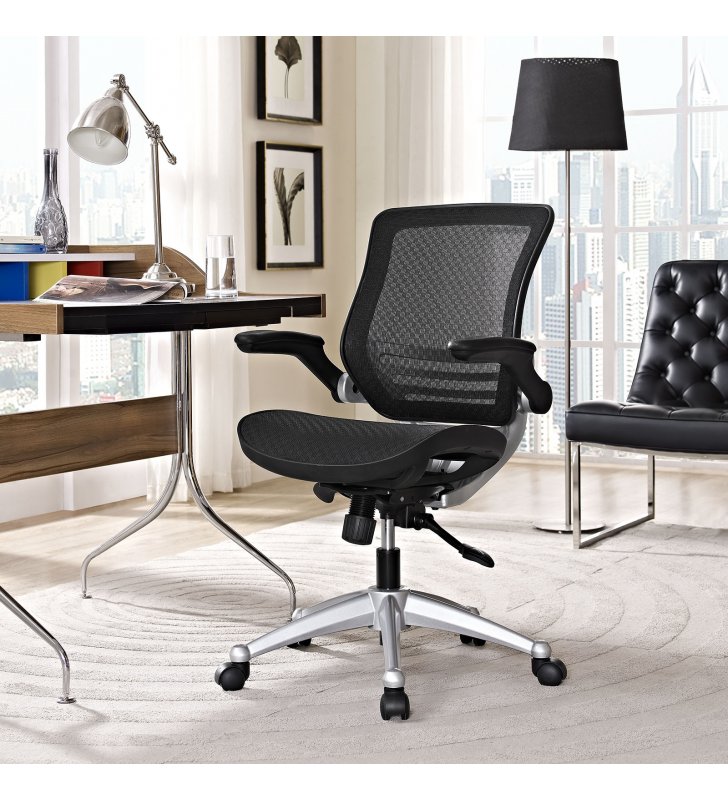 Edge All Mesh Office Chair in Black - Lexmod