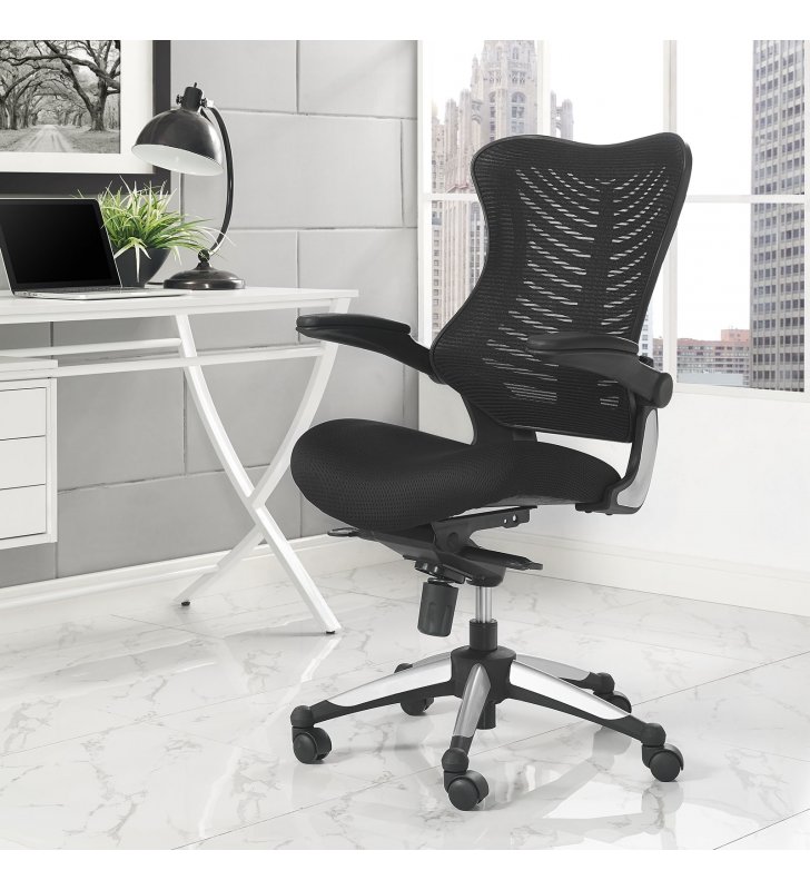 Charge Office Chair in Black - Lexmod
