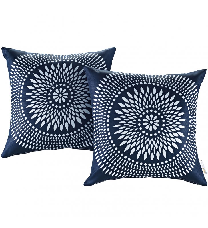 Modway Two Piece Outdoor Patio Pillow Set in Cartouche - Lexmod