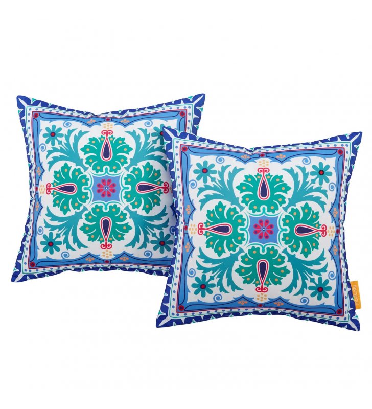 Modway Two Piece Outdoor Patio Pillow Set in Clover - Lexmod