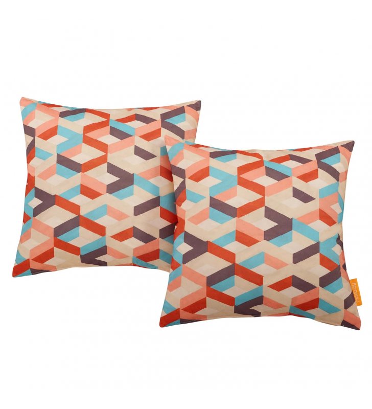 Modway Two Piece Outdoor Patio Pillow Set in Montage - Lexmod