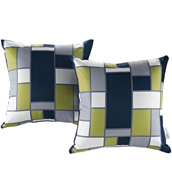 Modway Two Piece Outdoor Patio Pillow Set in Rectangle - Lexmod