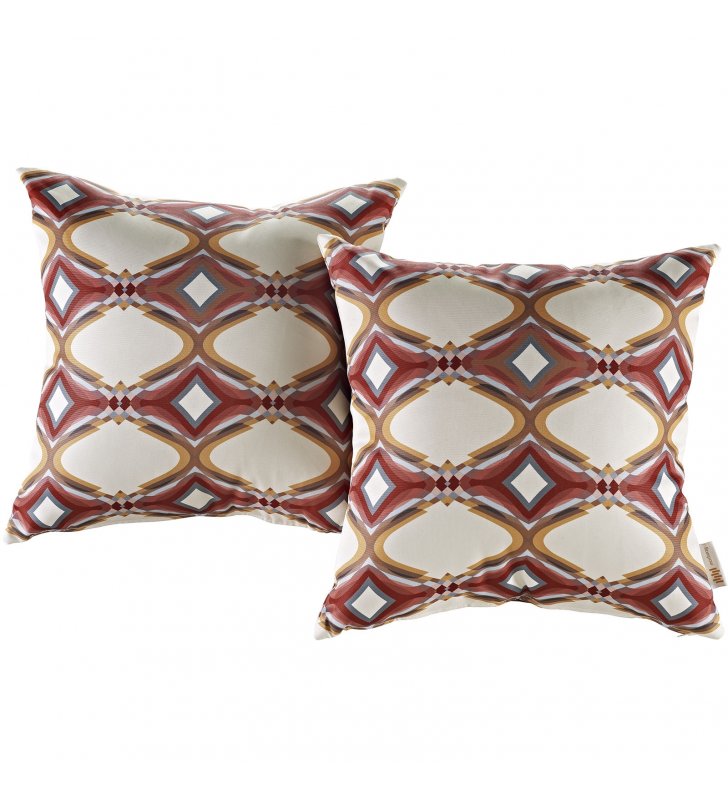 Modway Two Piece Outdoor Patio Pillow Set in Repeat - Lexmod