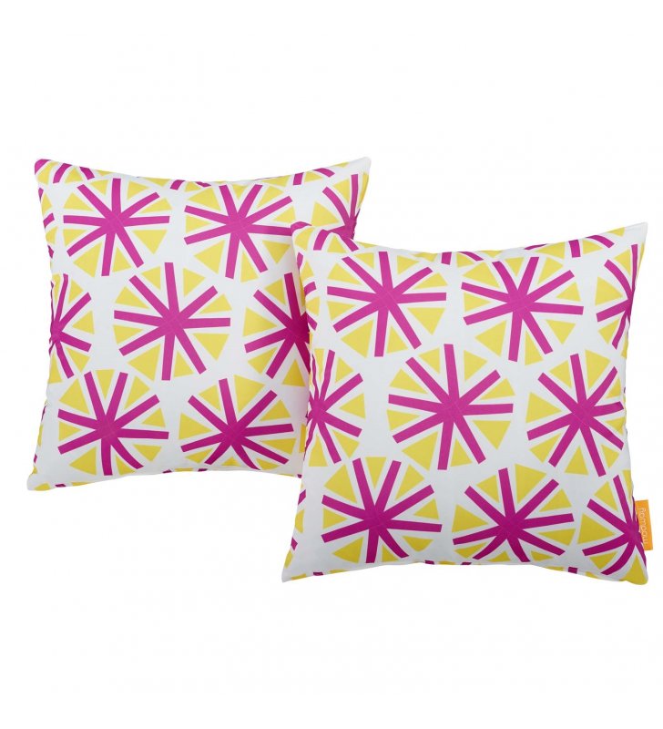 Modway Two Piece Outdoor Patio Pillow Set in Starburst - Lexmod