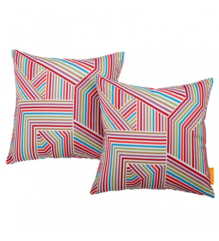 Modway Two Piece Outdoor Patio Pillow Set in Tapestry - Lexmod