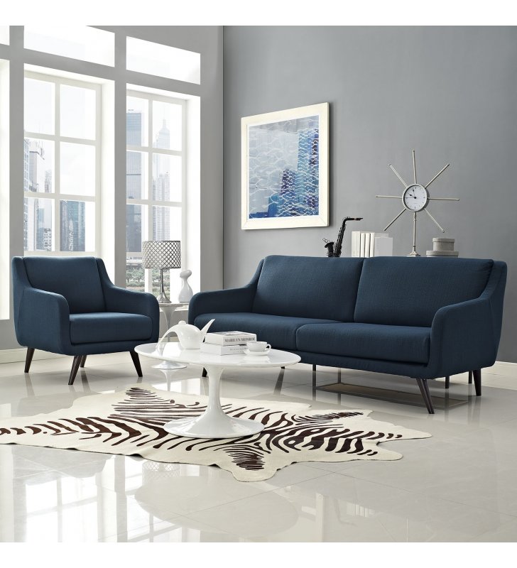Verve Living Room Set Set of 2 in Azure - Lexmod