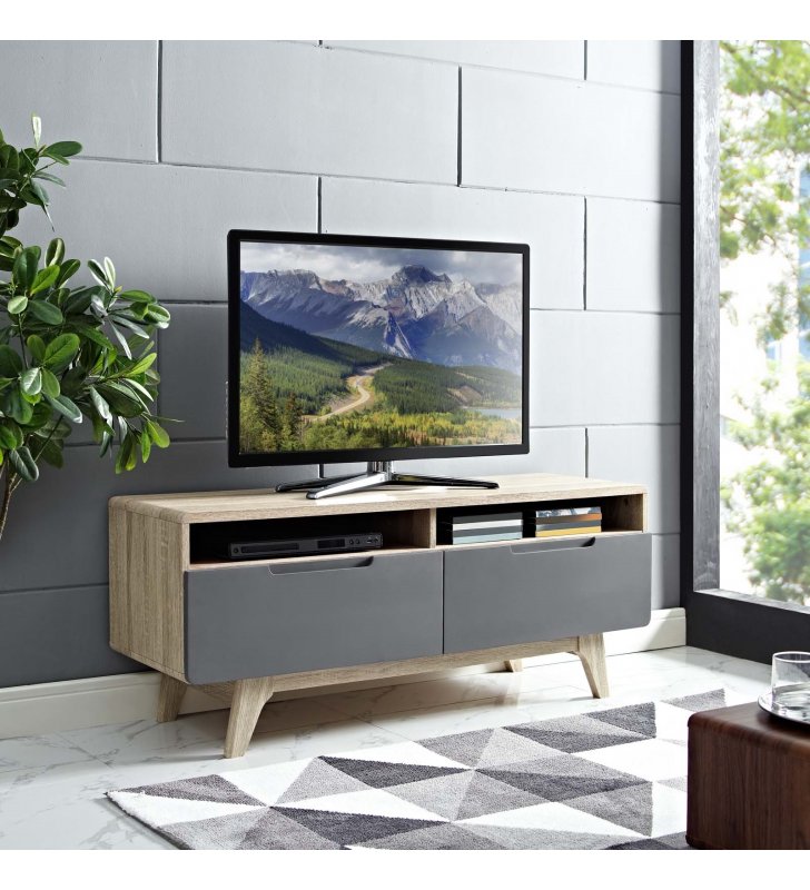 Origin 47" TV Stand in Natural Gray - Lexmod