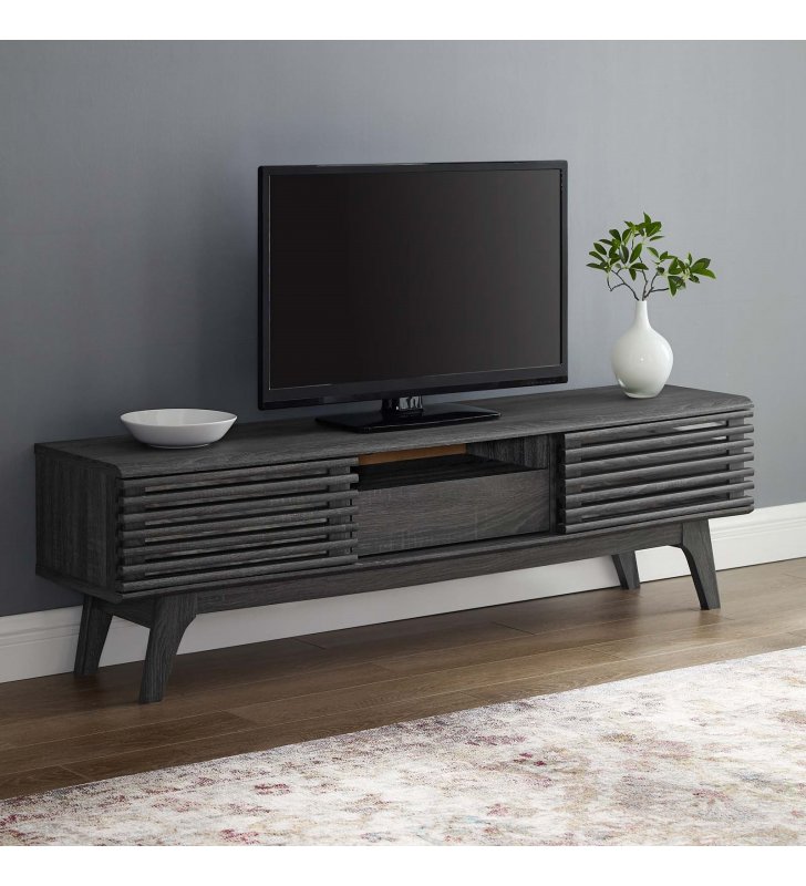 Render 59‚Äù TV Stand in Charcoal - Lexmod