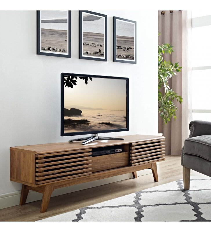 Render 59‚Äù TV Stand in Walnut - Lexmod