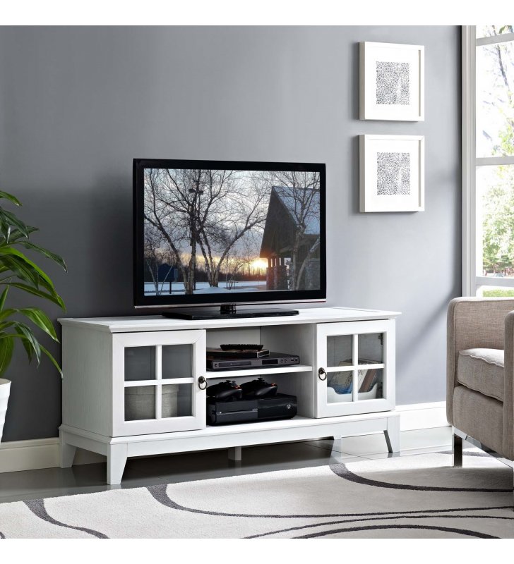 Isle 47‚Äù TV Stand in White - Lexmod