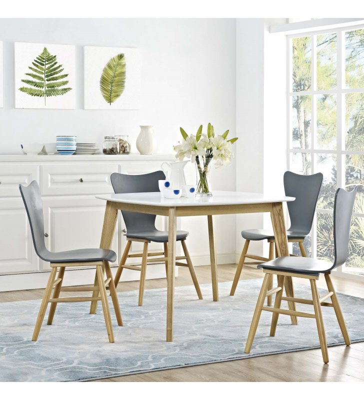 Stratum 40" Dining Table in White - Lexmod