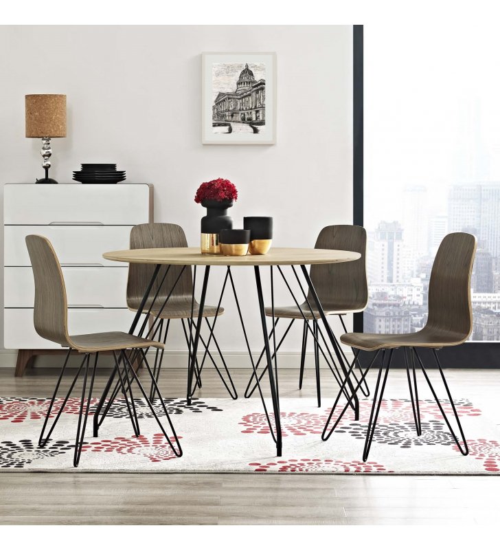 Satellite Circular Dining Table in Natural - Lexmod
