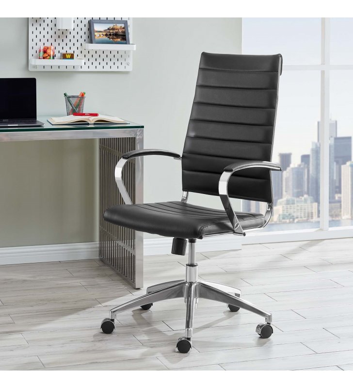 Jive Highback Office Chair in Black - Lexmod