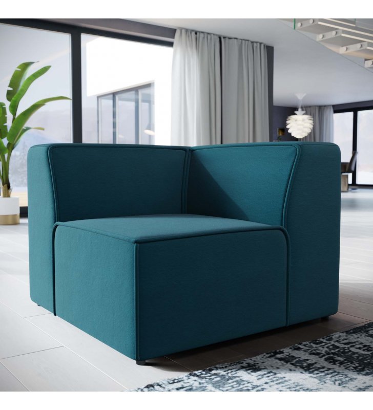 Mingle Corner Sofa in Blue - Lexmod