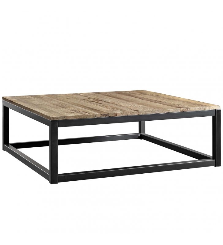 Attune Large Coffee Table in Brown - Lexmod