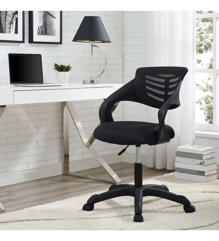 Thrive Mesh Office Chair in Black - Lexmod