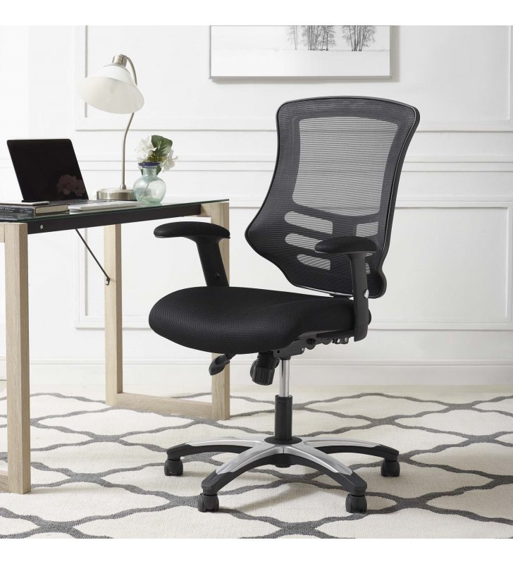 Calibrate Mesh Office Chair in Black - Lexmod