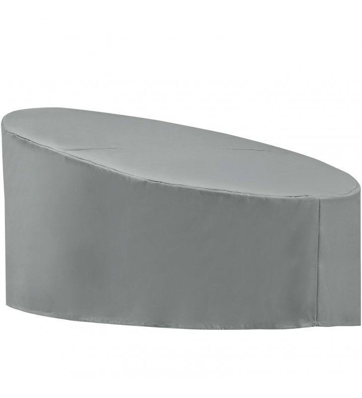 Immerse Siesta and Convene Canopy Daybed Outdoor Patio Furniture Cover in Gray - Lexmod