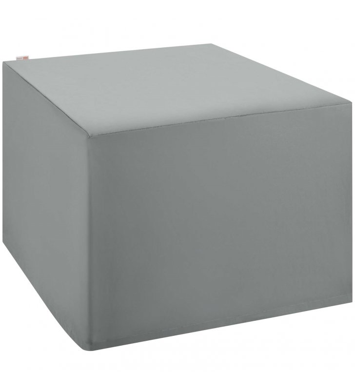 Immerse Convene / Sojourn / Summon Ottoman and Side Table Outdoor Patio Furniture Cover in Gray - Lexmod