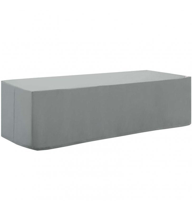 Immerse Convene / Sojourn / Summon Chaise or Sofa Outdoor Patio Furniture Cover in Gray - Lexmod
