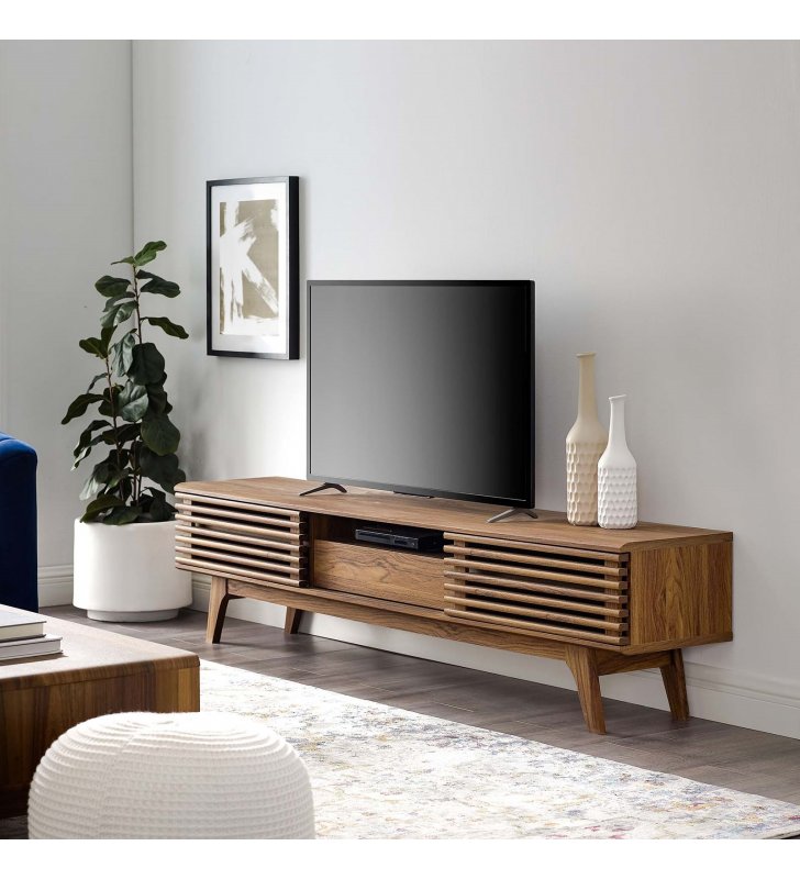 Render 70" TV Stand in Walnut - Lexmod