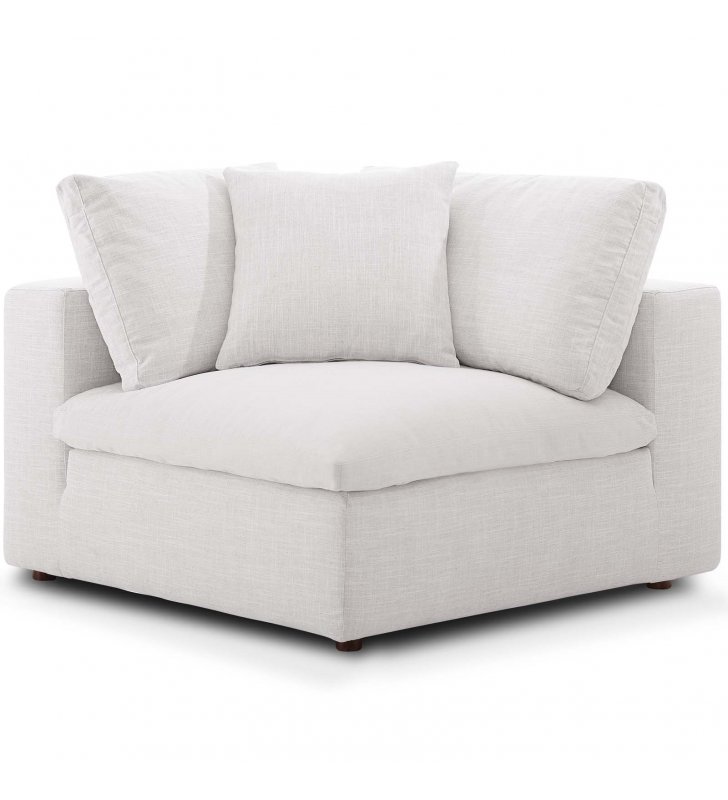 Commix Down Filled Overstuffed Corner Chair in Beige - Lexmod