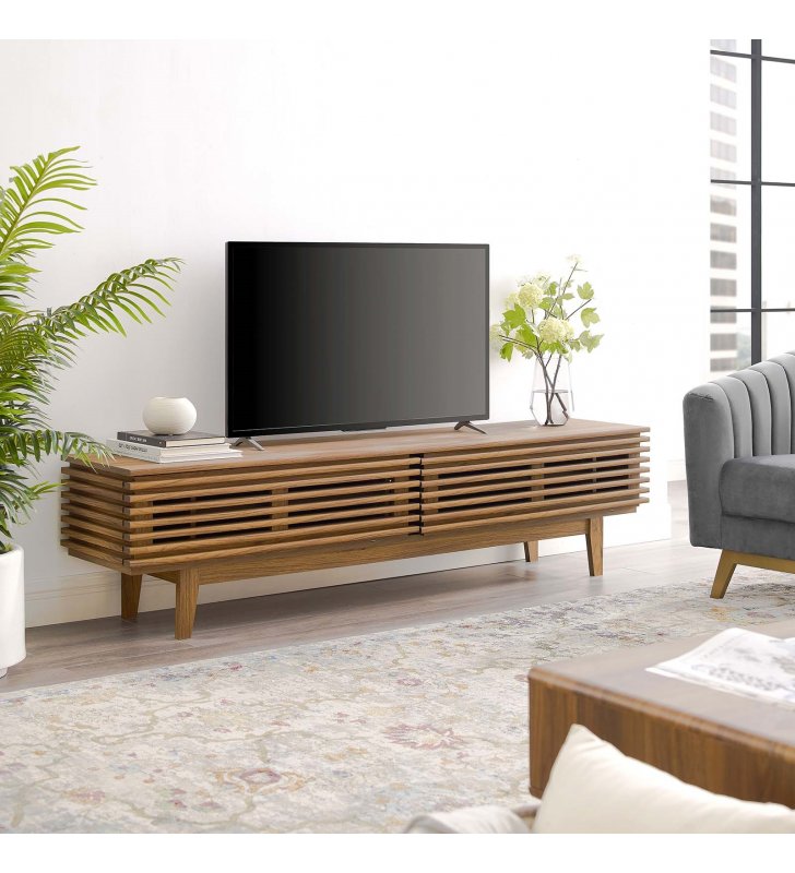 Render 71" TV Stand in Walnut - Lexmod