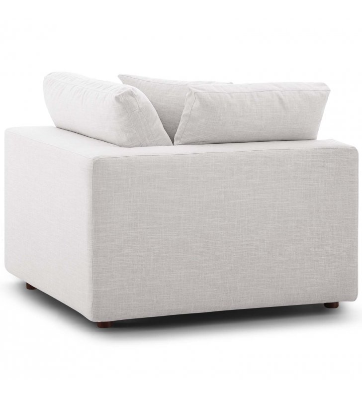 Commix Down Filled Overstuffed 3 Piece Sectional Sofa Set in Beige - Lexmod