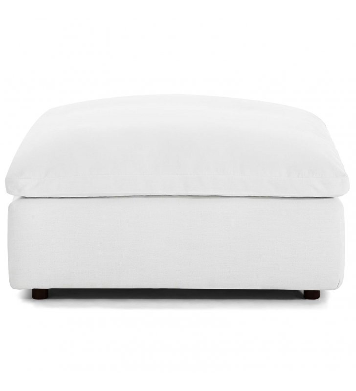 Commix Down Filled Overstuffed 4 Piece Sectional Sofa Set in White - Lexmod