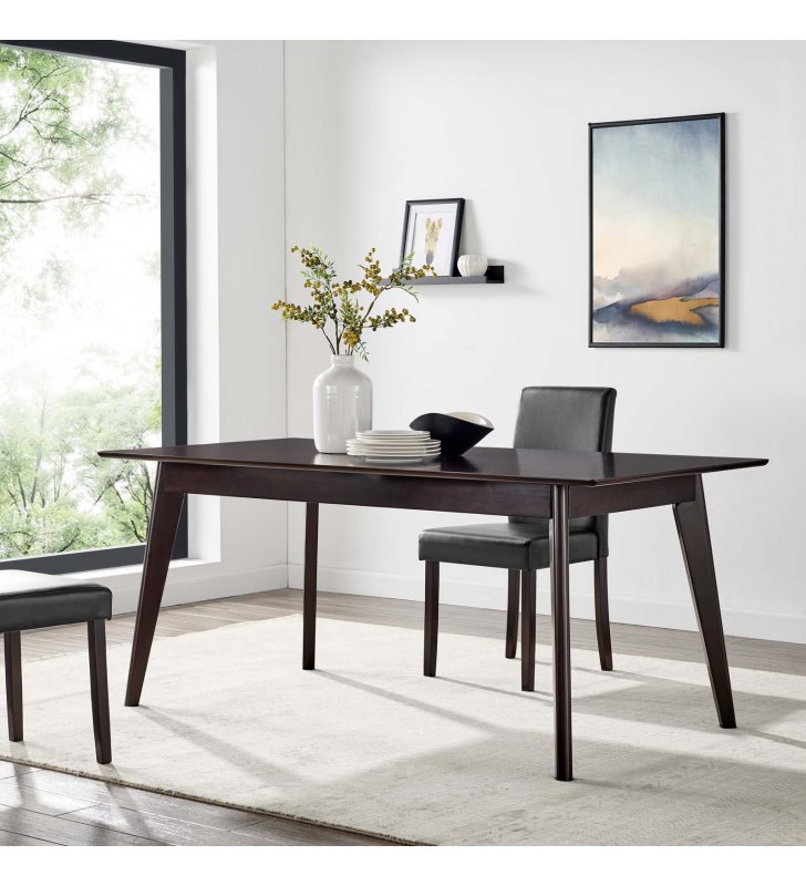 Oracle 69" Rectangle Dining Table in Cappuccino - Lexmod