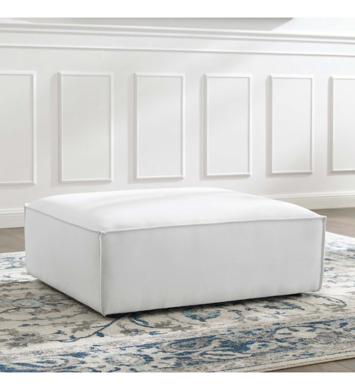 Restore Ottoman in White - Lexmod