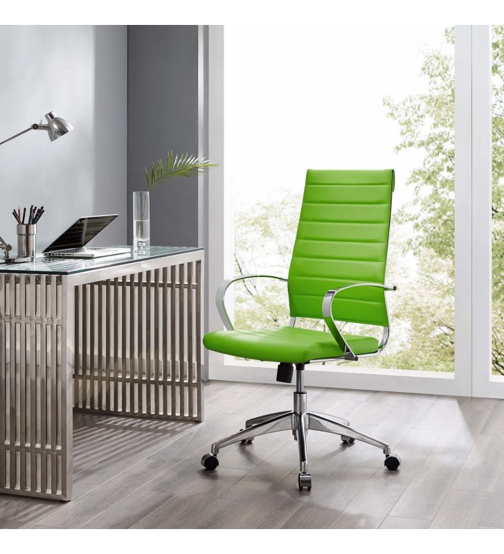 Jive Highback Office Chair in Bright Green - Lexmod