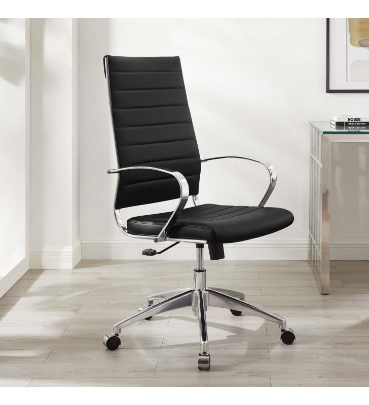 Jive Highback Office Chair in Black - Lexmod