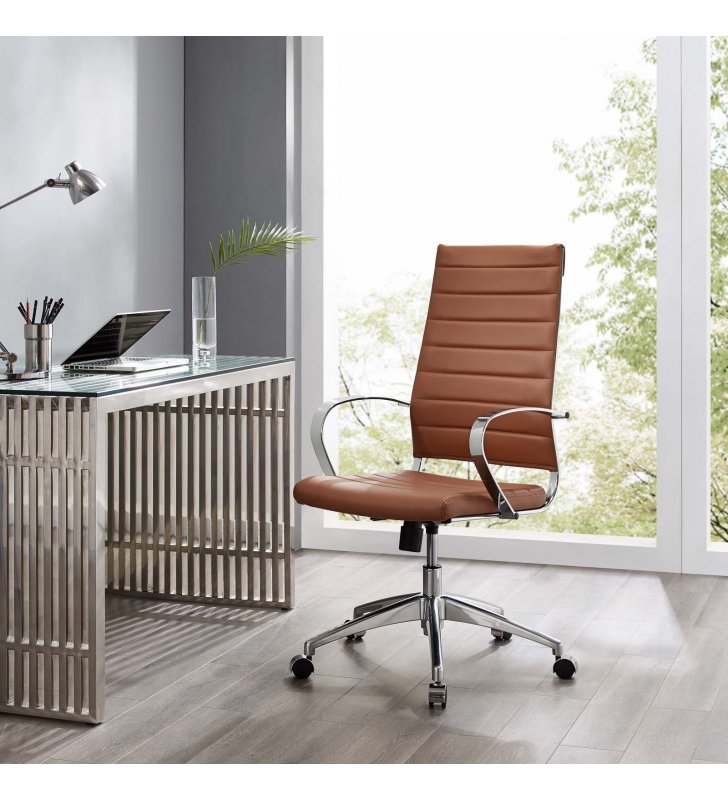 Jive Highback Office Chair in Terracotta - Lexmod