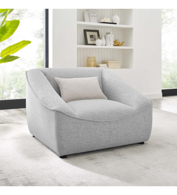 Comprise Armchair in Light Gray - Lexmod