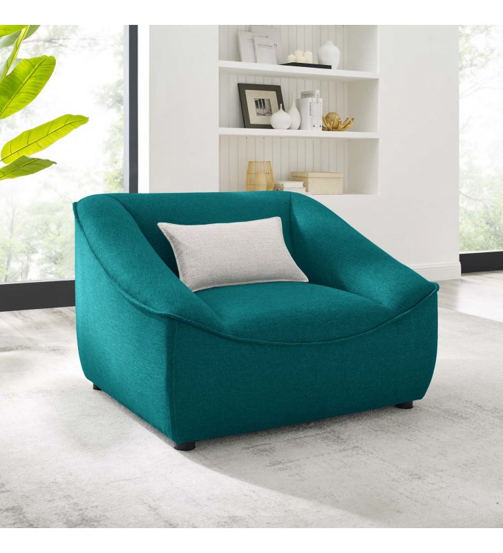 Comprise Armchair in Teal - Lexmod